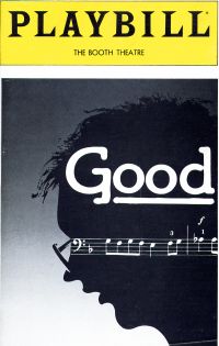 Playbill for 'Good' at The Booth Theatre