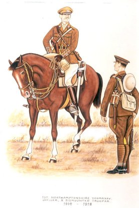 Uniform of Northamptonshire Yeomanry 1914